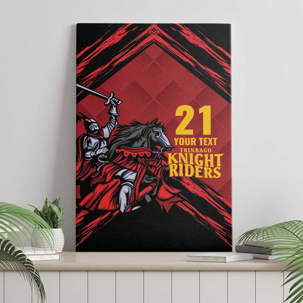 Custom Caribbean Cricket Trinidad and Tobago Cricket Canvas Wall Art TKR Champions 2025 Red Edition - Wonder Print Shop