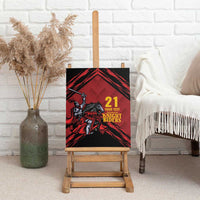 Custom Caribbean Cricket Trinidad and Tobago Cricket Canvas Wall Art TKR Champions 2025 Red Edition - Wonder Print Shop