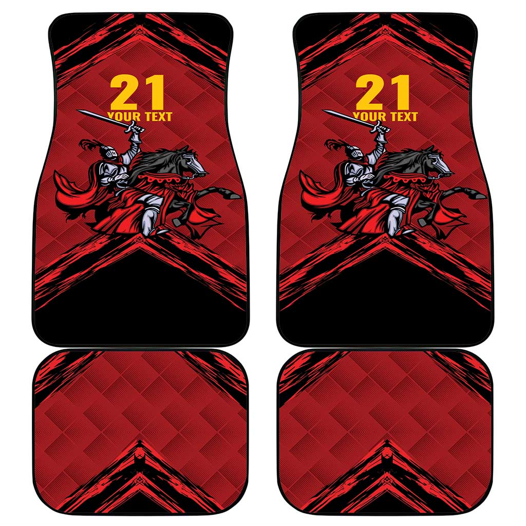 Custom Caribbean Cricket Trinidad and Tobago Cricket Car Mats TKR Champions 2025 Red Edition - Wonder Print Shop