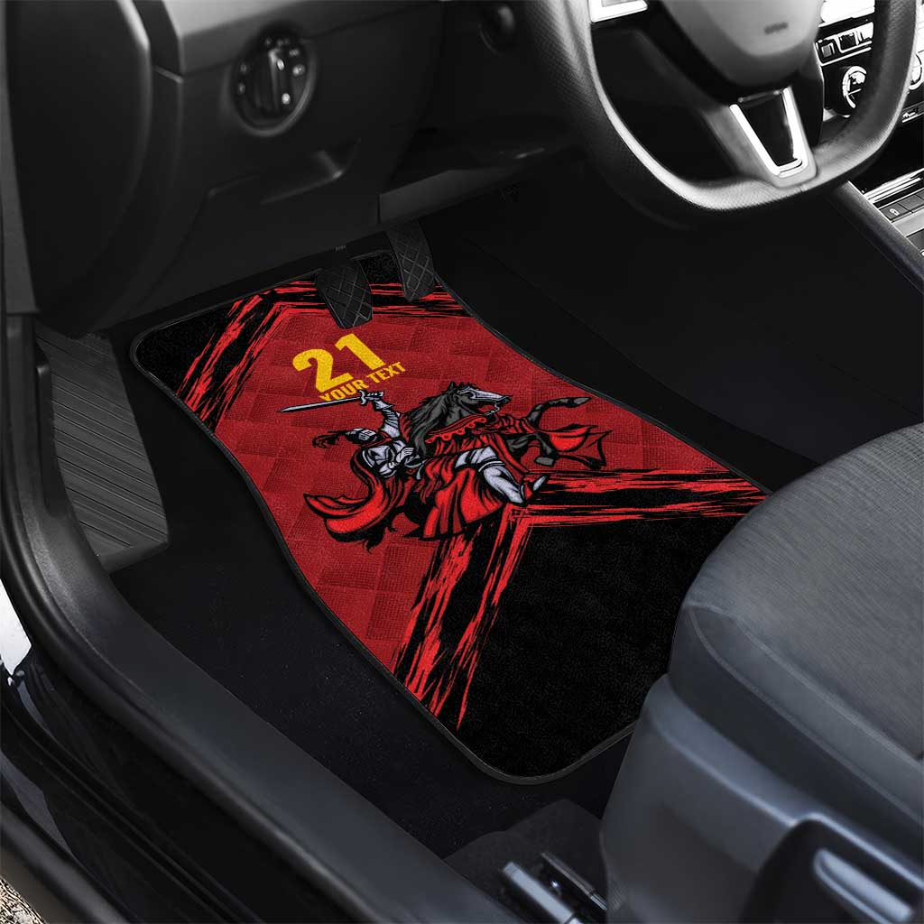 Custom Caribbean Cricket Trinidad and Tobago Cricket Car Mats TKR Champions 2025 Red Edition - Wonder Print Shop