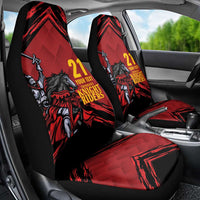 Custom Caribbean Cricket Trinidad and Tobago Cricket Car Seat Cover TKR Champions 2025 Red Edition - Wonder Print Shop