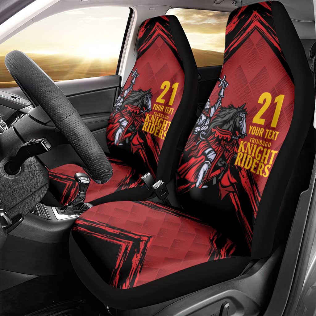 Custom Caribbean Cricket Trinidad and Tobago Cricket Car Seat Cover TKR Champions 2025 Red Edition - Wonder Print Shop