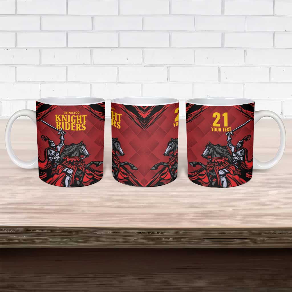 Custom Caribbean Cricket Trinidad and Tobago Cricket Ceramic Mug TKR Champions 2025 Red Edition - Wonder Print Shop