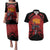 Custom Caribbean Cricket Trinidad and Tobago Cricket Couples Matching Puletasi and Hawaiian Shirt TKR Champions 2025 Red Edition - Wonder Print Shop