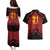 Custom Caribbean Cricket Trinidad and Tobago Cricket Couples Matching Puletasi and Hawaiian Shirt TKR Champions 2025 Red Edition - Wonder Print Shop