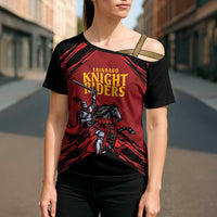 Custom Caribbean Cricket Trinidad and Tobago Cricket Cross Shoulder Shirt TKR Champions 2025 Red Edition - Wonder Print Shop