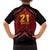 Custom Caribbean Cricket Trinidad and Tobago Cricket Family Matching Long Sleeve Bodycon Dress and Hawaiian Shirt TKR Champions 2025 Red Edition - Wonder Print Shop