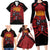 Custom Caribbean Cricket Trinidad and Tobago Cricket Family Matching Long Sleeve Bodycon Dress and Hawaiian Shirt TKR Champions 2025 Red Edition - Wonder Print Shop