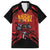 Custom Caribbean Cricket Trinidad and Tobago Cricket Family Matching Long Sleeve Bodycon Dress and Hawaiian Shirt TKR Champions 2025 Red Edition - Wonder Print Shop