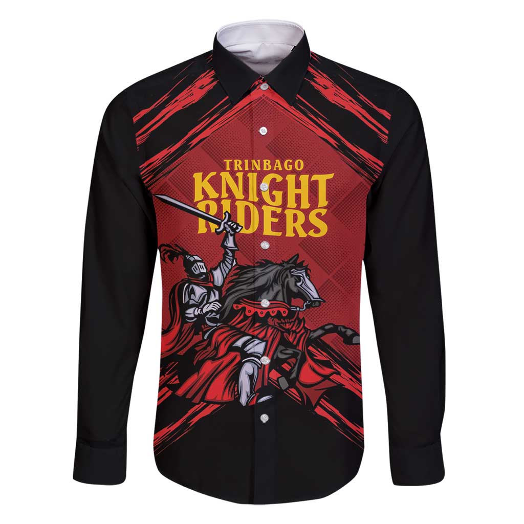 Custom Caribbean Cricket Trinidad and Tobago Cricket Family Matching Long Sleeve Bodycon Dress and Hawaiian Shirt TKR Champions 2025 Red Edition - Wonder Print Shop