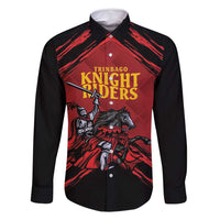 Custom Caribbean Cricket Trinidad and Tobago Cricket Family Matching Long Sleeve Bodycon Dress and Hawaiian Shirt TKR Champions 2025 Red Edition - Wonder Print Shop