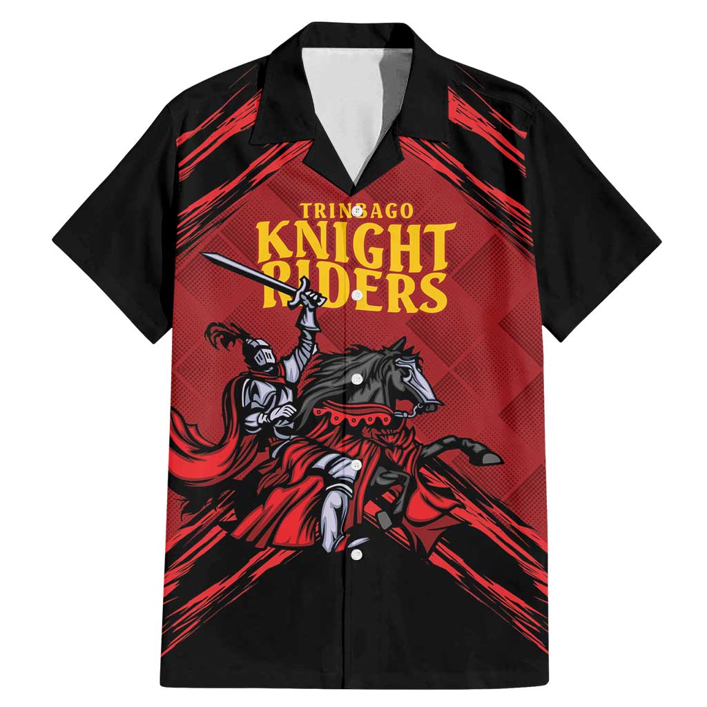 Custom Caribbean Cricket Trinidad and Tobago Cricket Family Matching Mermaid Dress and Hawaiian Shirt TKR Champions 2025 Red Edition - Wonder Print Shop