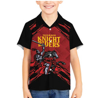 Custom Caribbean Cricket Trinidad and Tobago Cricket Family Matching Mermaid Dress and Hawaiian Shirt TKR Champions 2025 Red Edition - Wonder Print Shop