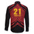 Custom Caribbean Cricket Trinidad and Tobago Cricket Family Matching Off The Shoulder Long Sleeve Dress and Hawaiian Shirt TKR Champions 2025 Red Edition - Wonder Print Shop