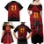Custom Caribbean Cricket Trinidad and Tobago Cricket Family Matching Off Shoulder Maxi Dress and Hawaiian Shirt TKR Champions 2025 Red Edition - Wonder Print Shop
