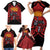 Custom Caribbean Cricket Trinidad and Tobago Cricket Family Matching Short Sleeve Bodycon Dress and Hawaiian Shirt TKR Champions 2025 Red Edition - Wonder Print Shop