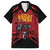 Custom Caribbean Cricket Trinidad and Tobago Cricket Family Matching Short Sleeve Bodycon Dress and Hawaiian Shirt TKR Champions 2025 Red Edition - Wonder Print Shop