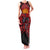 Custom Caribbean Cricket Trinidad and Tobago Cricket Family Matching Tank Maxi Dress and Hawaiian Shirt TKR Champions 2025 Red Edition - Wonder Print Shop