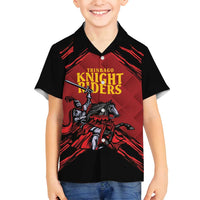 Custom Caribbean Cricket Trinidad and Tobago Cricket Family Matching Tank Maxi Dress and Hawaiian Shirt TKR Champions 2025 Red Edition - Wonder Print Shop