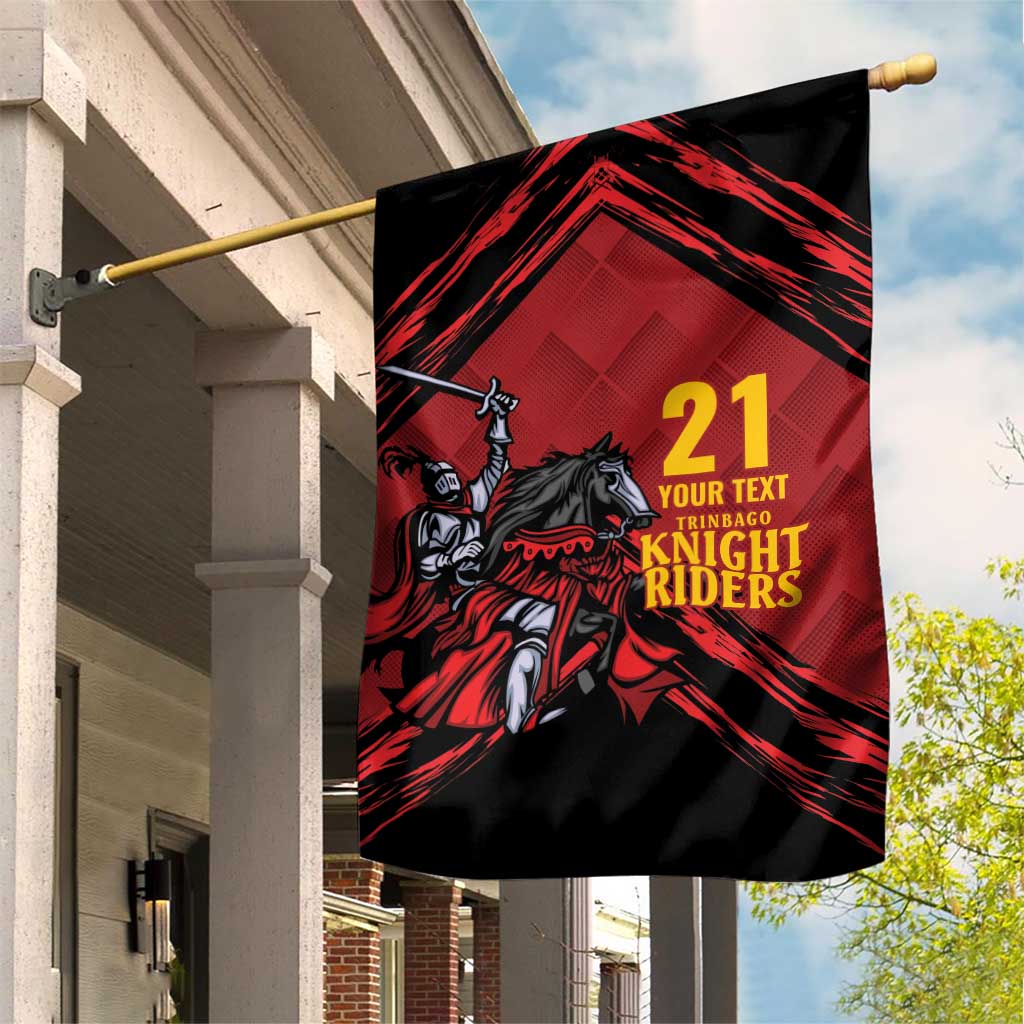 Custom Caribbean Cricket Trinidad and Tobago Cricket Garden Flag TKR Champions 2025 Red Edition - Wonder Print Shop