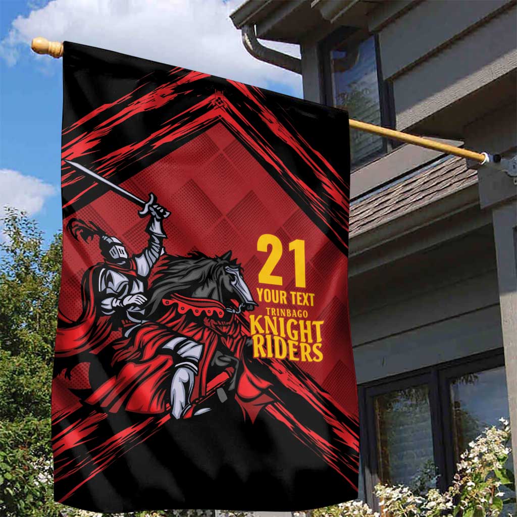 Custom Caribbean Cricket Trinidad and Tobago Cricket Garden Flag TKR Champions 2025 Red Edition - Wonder Print Shop