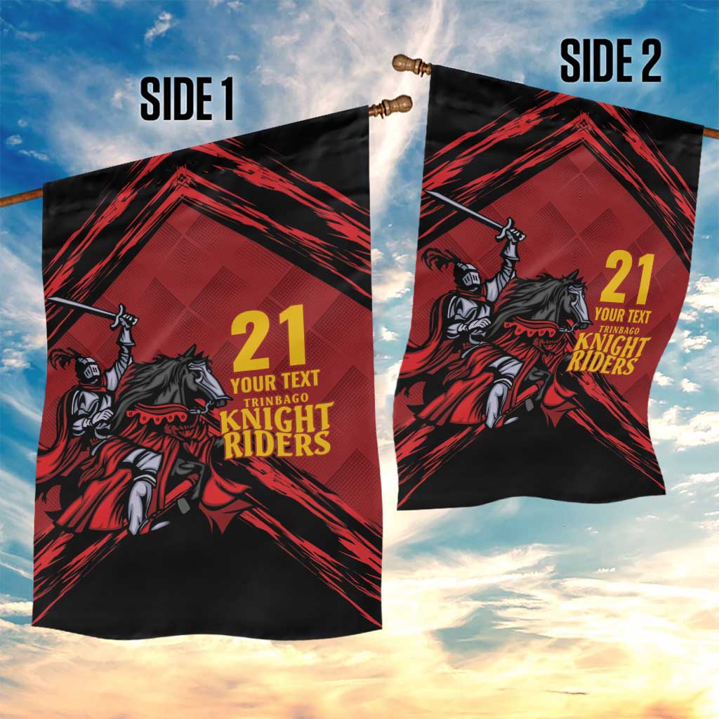 Custom Caribbean Cricket Trinidad and Tobago Cricket Garden Flag TKR Champions 2025 Red Edition - Wonder Print Shop