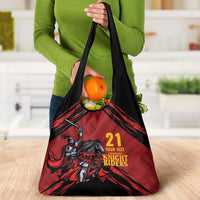 Custom Caribbean Cricket Trinidad and Tobago Cricket Grocery Bag TKR Champions 2025 Red Edition - Wonder Print Shop