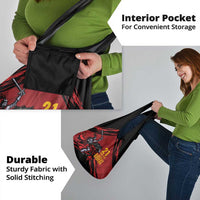 Custom Caribbean Cricket Trinidad and Tobago Cricket Grocery Bag TKR Champions 2025 Red Edition - Wonder Print Shop