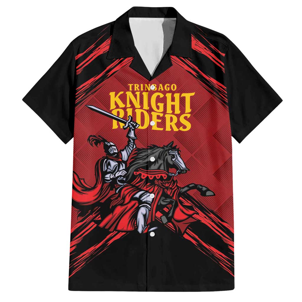 Custom Caribbean Cricket Trinidad and Tobago Cricket Hawaiian Shirt TKR Champions 2025 Red Edition - Wonder Print Shop