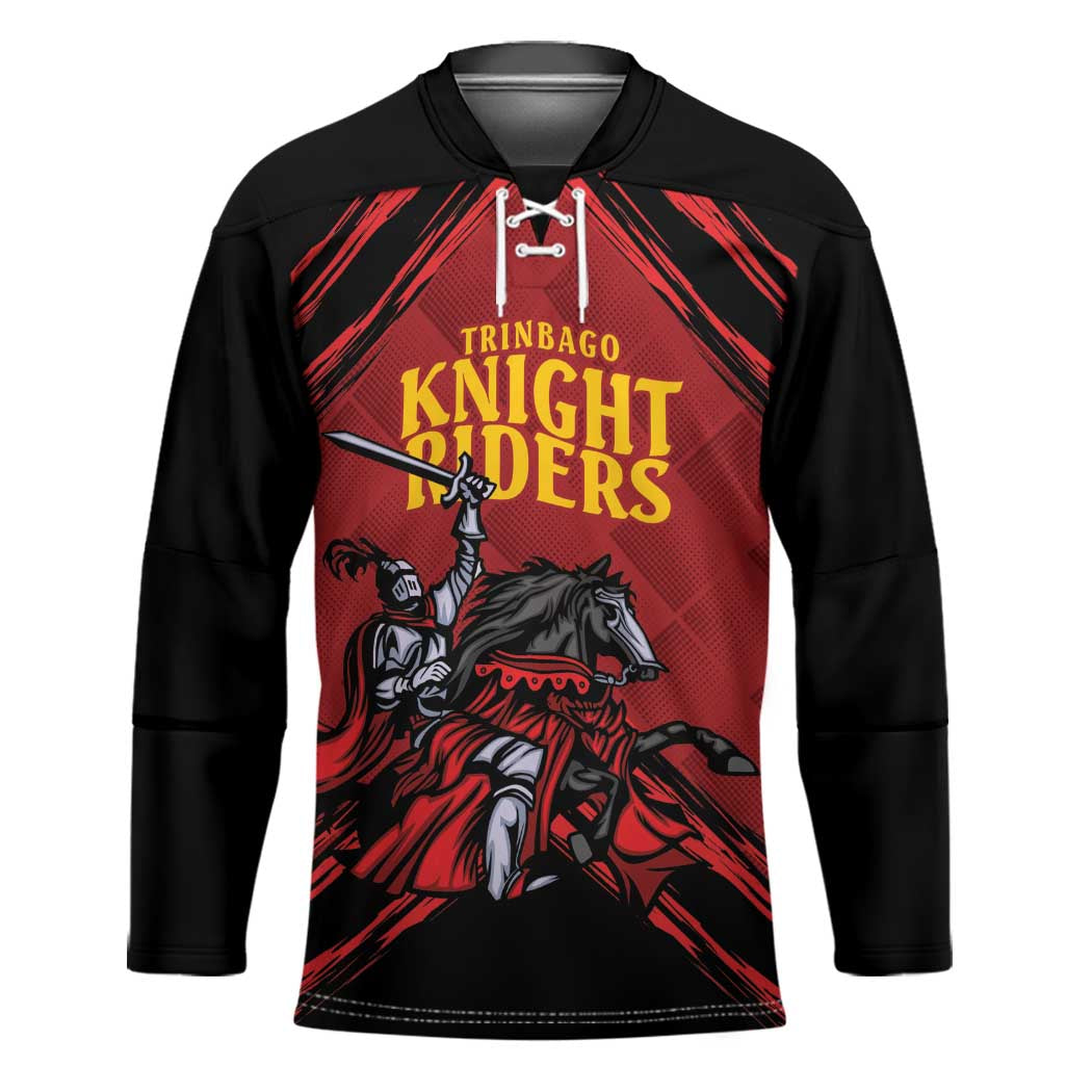 Custom Caribbean Cricket Trinidad and Tobago Cricket Hockey Jersey TKR Champions 2025 Red Edition - Wonder Print Shop
