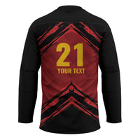 Custom Caribbean Cricket Trinidad and Tobago Cricket Hockey Jersey TKR Champions 2025 Red Edition - Wonder Print Shop