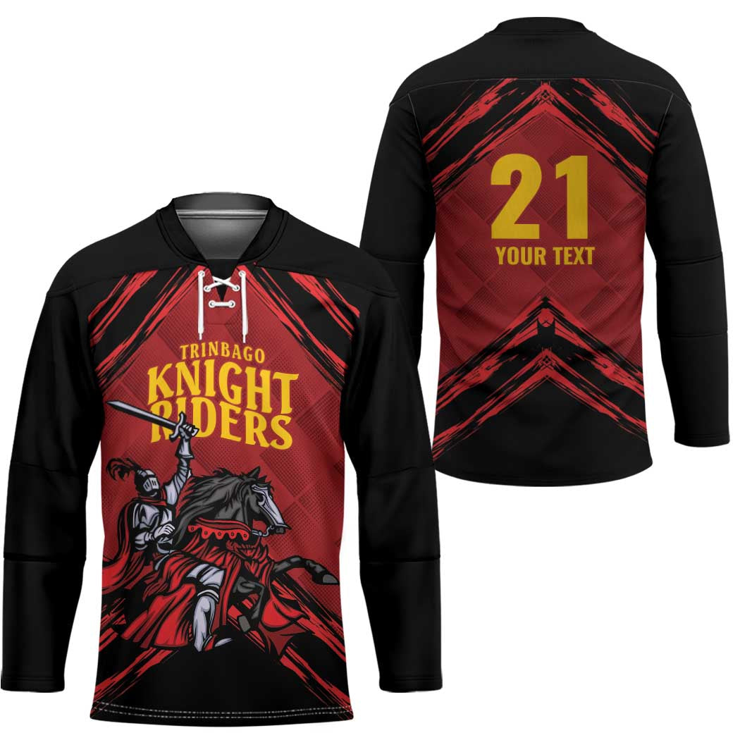 Custom Caribbean Cricket Trinidad and Tobago Cricket Hockey Jersey TKR Champions 2025 Red Edition - Wonder Print Shop