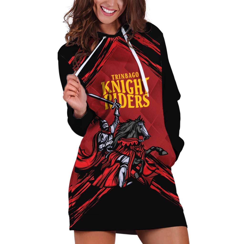 Custom Caribbean Cricket Trinidad and Tobago Cricket Hoodie Dress TKR Champions 2025 Red Edition - Wonder Print Shop