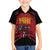 Custom Caribbean Cricket Trinidad and Tobago Cricket Kid Hawaiian Shirt TKR Champions 2025 Red Edition - Wonder Print Shop