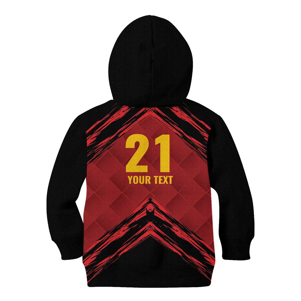 Custom Caribbean Cricket Trinidad and Tobago Cricket Kid Hoodie TKR Champions 2025 Red Edition - Wonder Print Shop