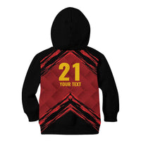 Custom Caribbean Cricket Trinidad and Tobago Cricket Kid Hoodie TKR Champions 2025 Red Edition - Wonder Print Shop