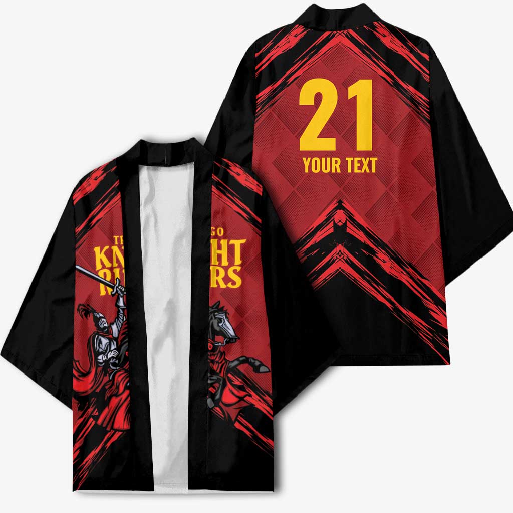 Custom Caribbean Cricket Trinidad and Tobago Cricket Kimono TKR Champions 2025 Red Edition - Wonder Print Shop