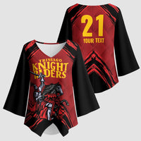 Custom Caribbean Cricket Trinidad and Tobago Cricket Kimono Sleeve Blouse TKR Champions 2025 Red Edition - Wonder Print Shop