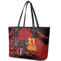 Custom Caribbean Cricket Trinidad and Tobago Cricket Leather Tote Bag TKR Champions 2025 Red Edition - Wonder Print Shop