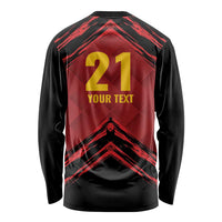 Custom Caribbean Cricket Trinidad and Tobago Cricket Long Sleeve Shirt TKR Champions 2025 Red Edition - Wonder Print Shop
