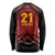 Custom Caribbean Cricket Trinidad and Tobago Cricket Long Sleeve Shirt TKR Champions 2025 Red Edition - Wonder Print Shop