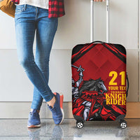 Custom Caribbean Cricket Trinidad and Tobago Cricket Luggage Cover TKR Champions 2025 Red Edition - Wonder Print Shop