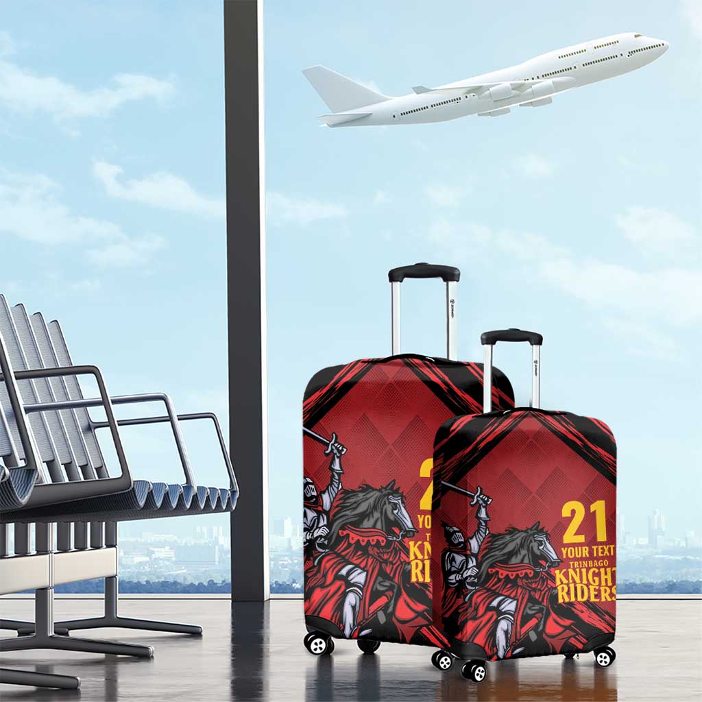 Custom Caribbean Cricket Trinidad and Tobago Cricket Luggage Cover TKR Champions 2025 Red Edition - Wonder Print Shop