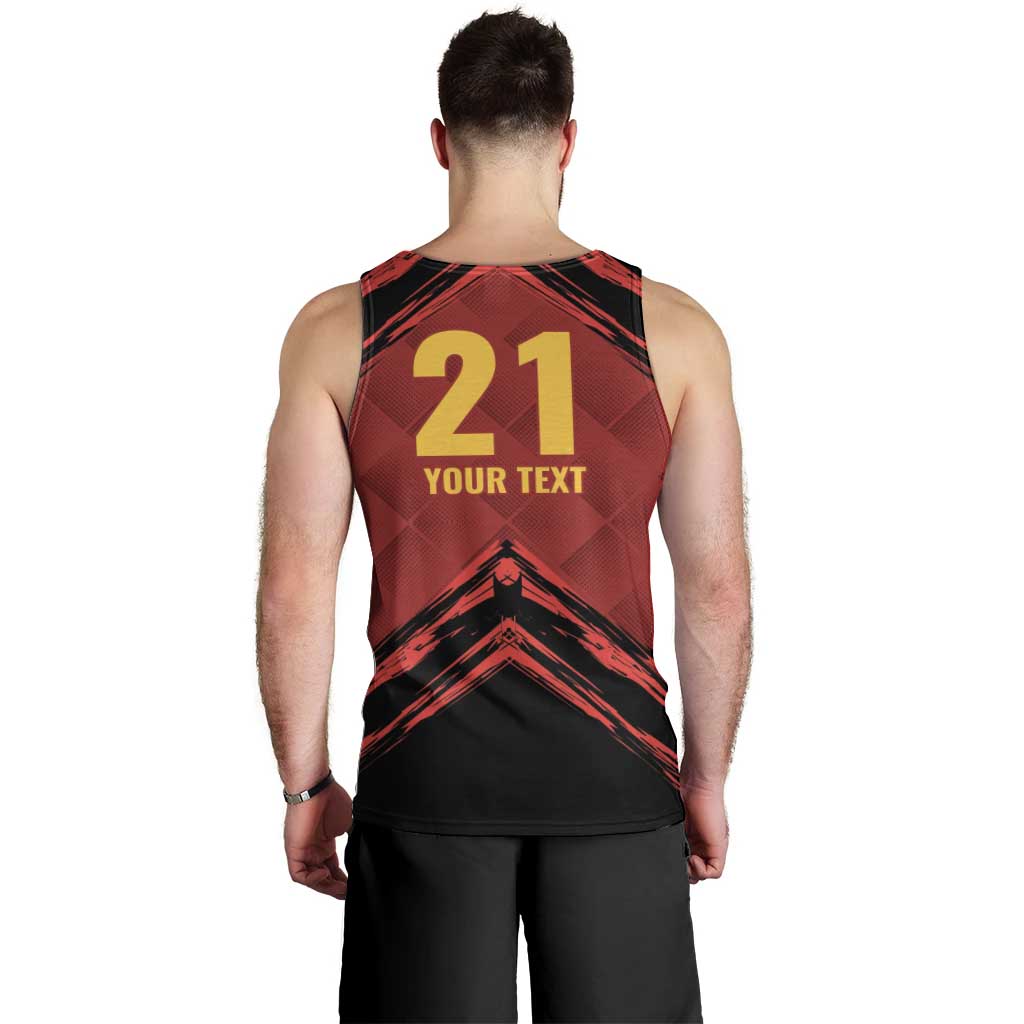Custom Caribbean Cricket Trinidad and Tobago Cricket Men Tank Top TKR Champions 2025 Red Edition - Wonder Print Shop