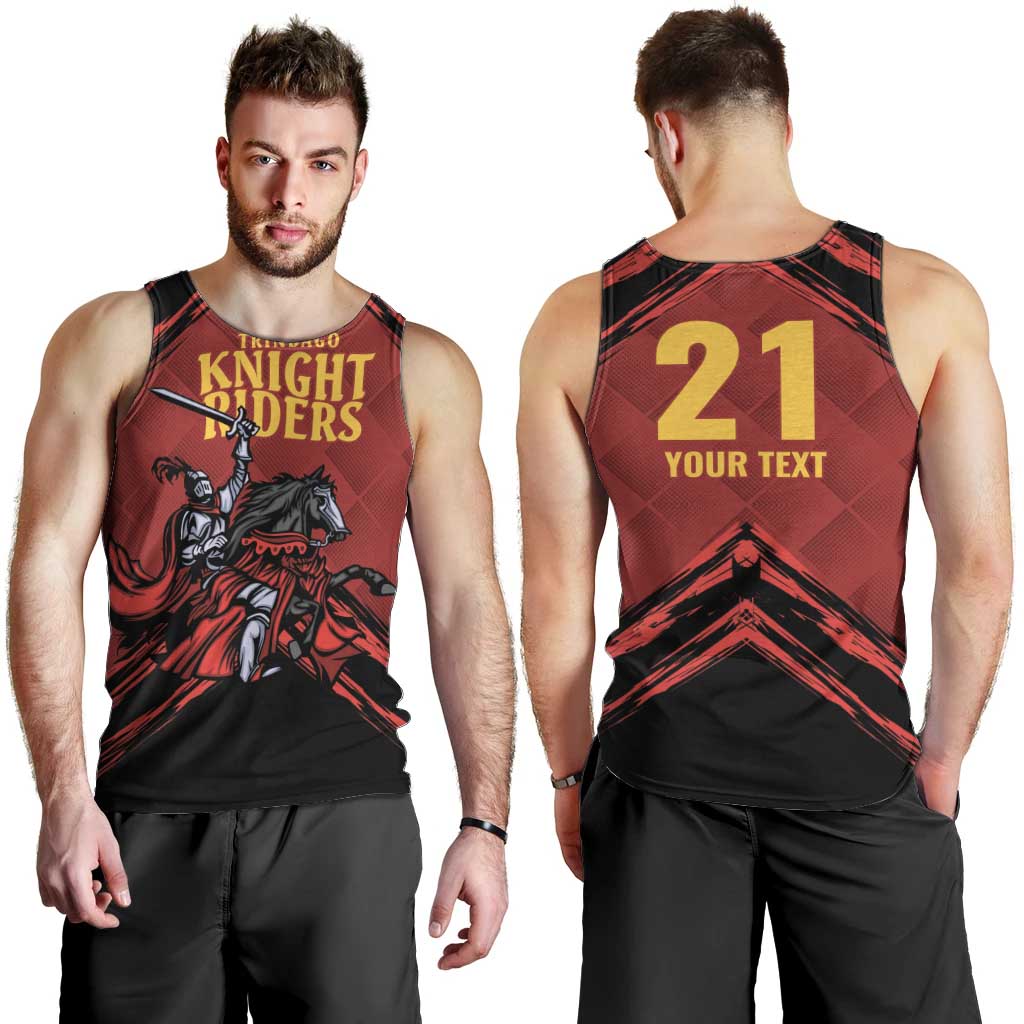 Custom Caribbean Cricket Trinidad and Tobago Cricket Men Tank Top TKR Champions 2025 Red Edition - Wonder Print Shop