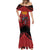 Custom Caribbean Cricket Trinidad and Tobago Cricket Mermaid Dress TKR Champions 2025 Red Edition - Wonder Print Shop