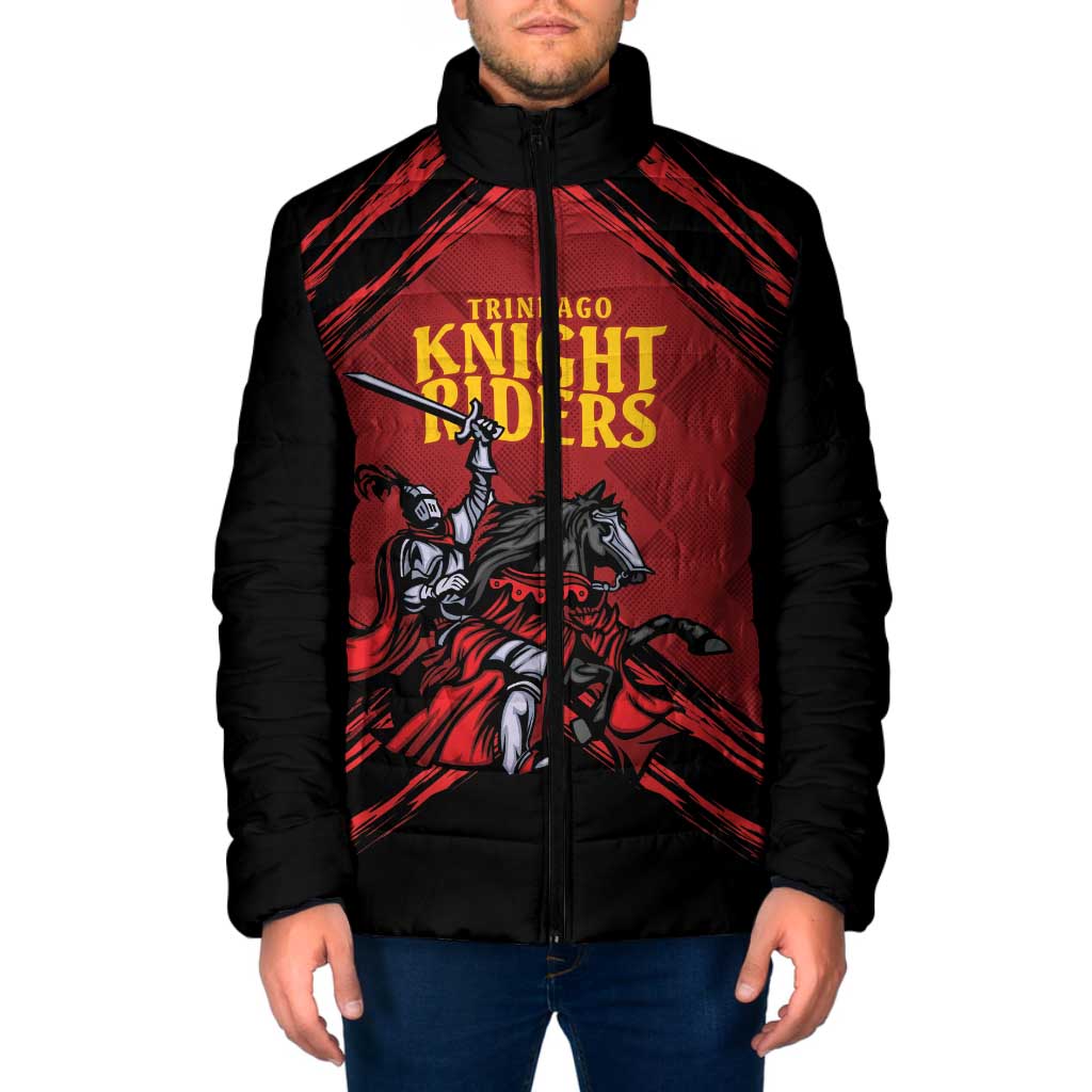 Custom Caribbean Cricket Trinidad and Tobago Cricket Padded Jacket TKR Champions 2025 Red Edition - Wonder Print Shop