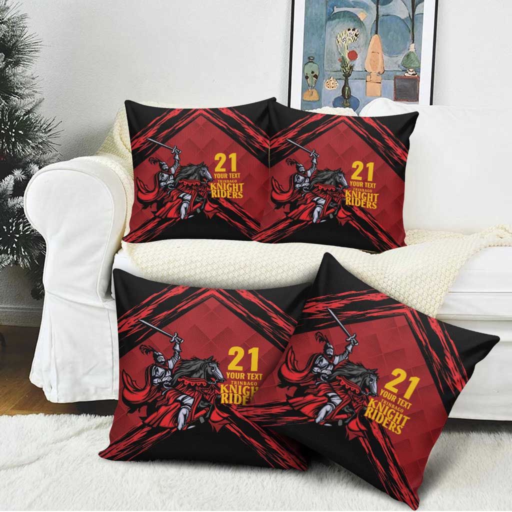 Custom Caribbean Cricket Trinidad and Tobago Cricket Pillow Cover TKR Champions 2025 Red Edition - Wonder Print Shop