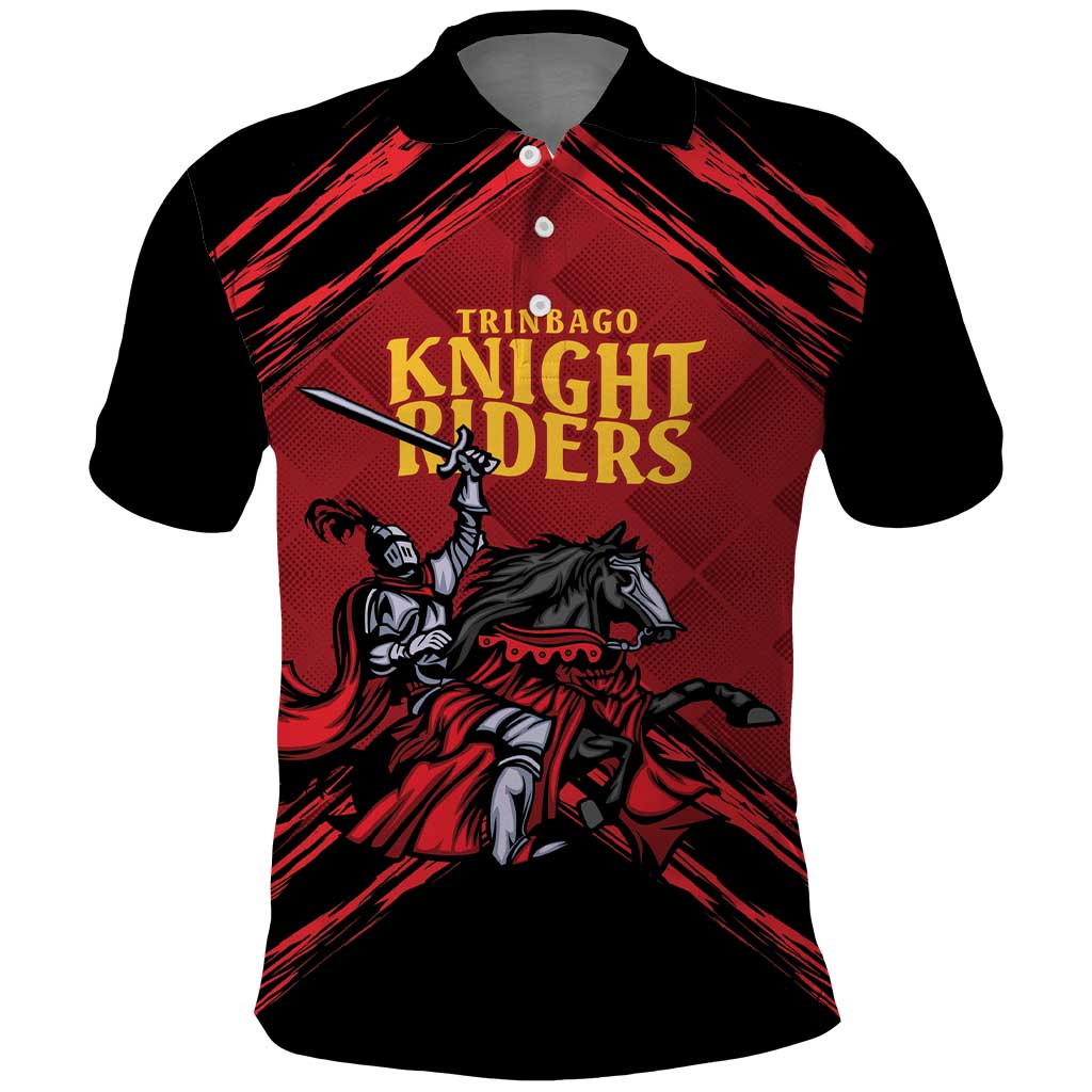 Custom Caribbean Cricket Trinidad and Tobago Cricket Polo Shirt TKR Champions 2025 Red Edition - Wonder Print Shop
