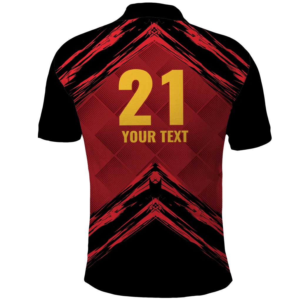 Custom Caribbean Cricket Trinidad and Tobago Cricket Polo Shirt TKR Champions 2025 Red Edition - Wonder Print Shop